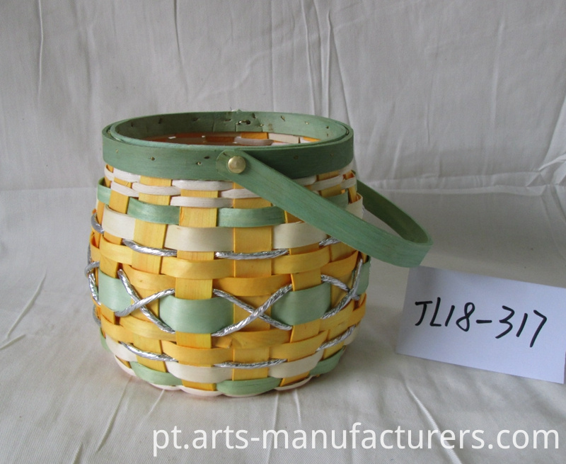 vaso de flor lasca de madeira wood chip flower pot